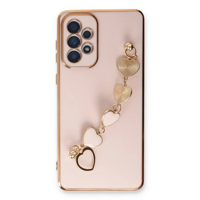 Durukar®  Samsung Galaxy A33 5G Kılıf Esila Silikon - Pudra