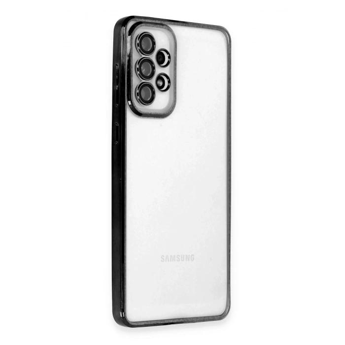 Durukar®  Samsung Galaxy A33 5G Kılıf  Lensli Silikon - Siyah