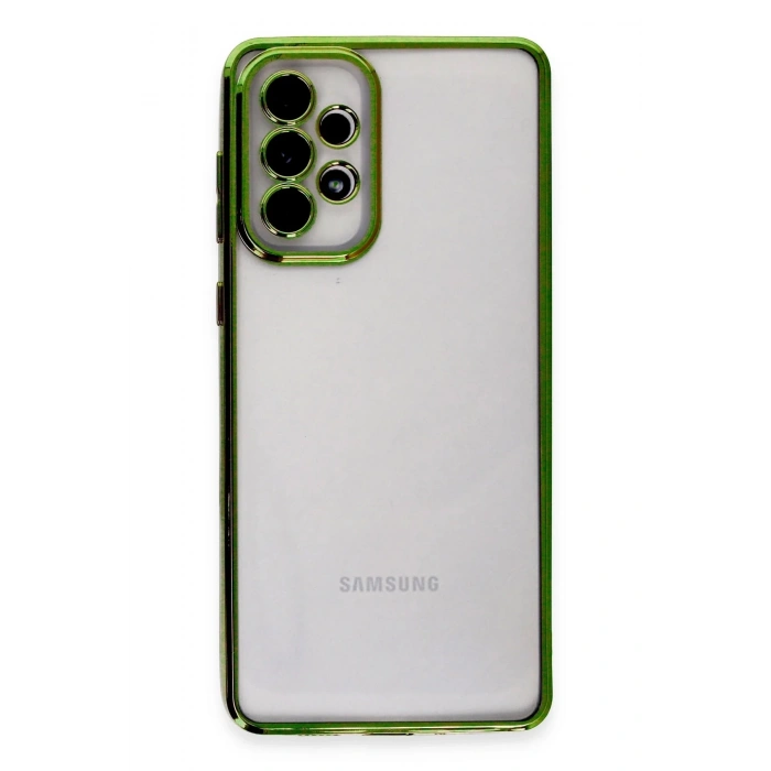 Durukar®  Samsung Galaxy A33 5G Kılıf  Lensli Silikon - Yeşil