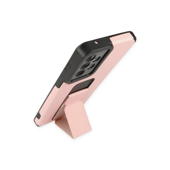 Durukar®  Samsung Galaxy A33 5G Case Mega Stand Silicone - Powder