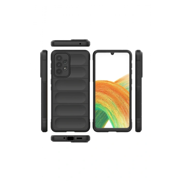 Durukar®  Samsung Galaxy A33 5G Kılıf Optimum Silikon - Siyah