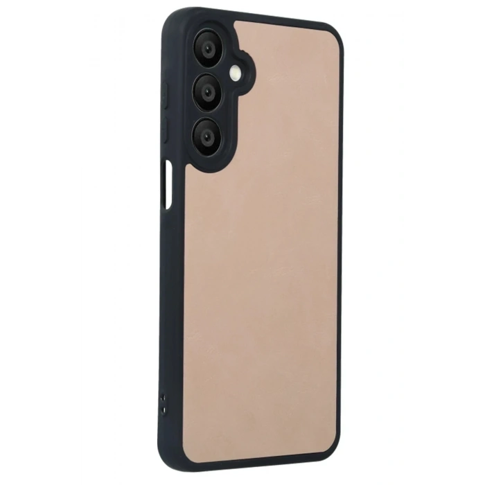 Durukar®  Samsung Galaxy A35 5G Kılıf Aras Deri Kapak - Pudra