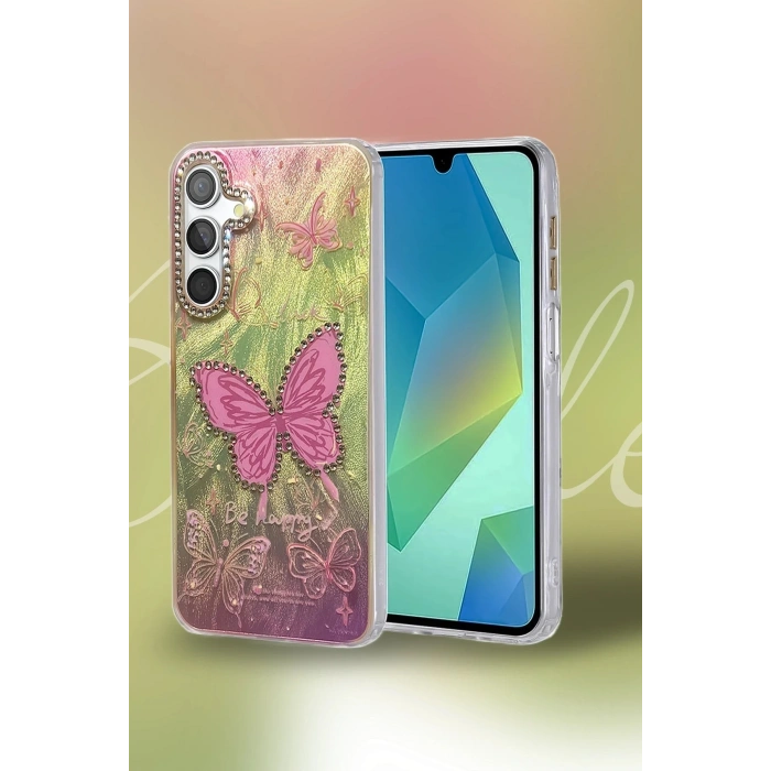 Durukar®  Samsung Galaxy A35 5G Kılıf Blade Aynalı Desenli Kapak - Desen 9