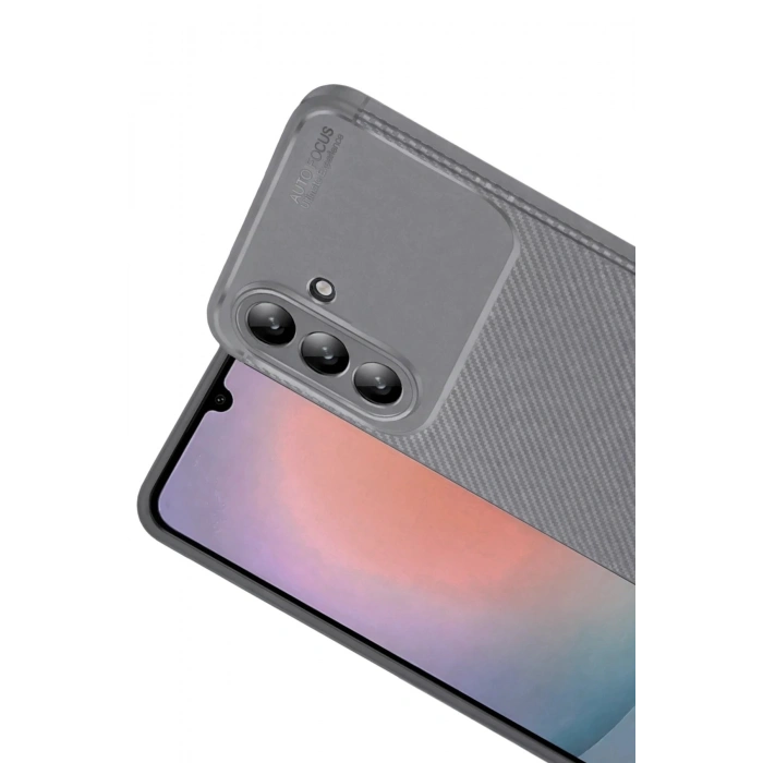Durukar®  Samsung Galaxy A37 5G Auto Focus Karbon Kapak - Gri