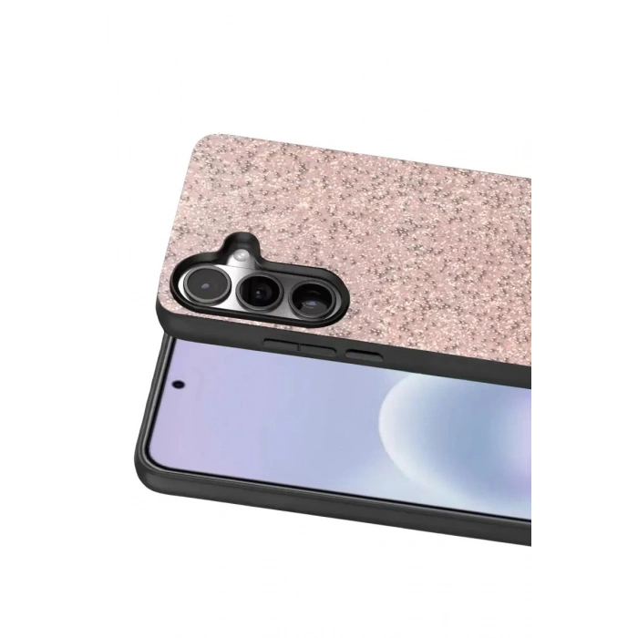 Durukar®  Samsung Galaxy A37 5G Bright Simli Kapak - Pembe