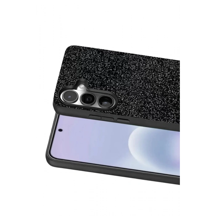 Durukar®  Samsung Galaxy A37 5G Bright Simli Kapak - Siyah