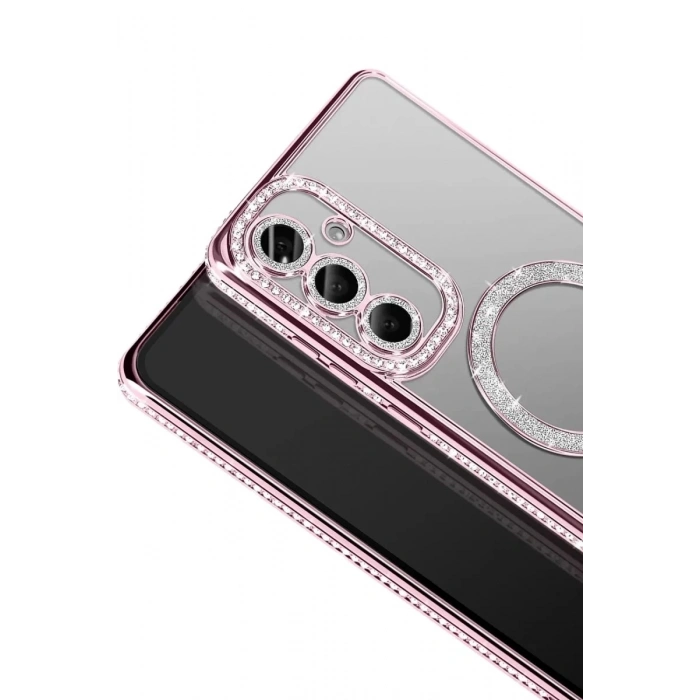 Durukar®  Samsung Galaxy A37 5G Joke Simli Magneticsafe Kılıf - Pembe