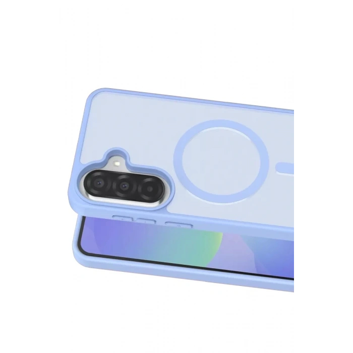 Durukar®  Samsung Galaxy A37 5G Jota Magsafe Kapak - Açık Mavi