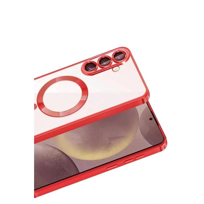 Durukar®  Samsung Galaxy A37 5G Kross Magneticsafe Kapak - Kırmızı