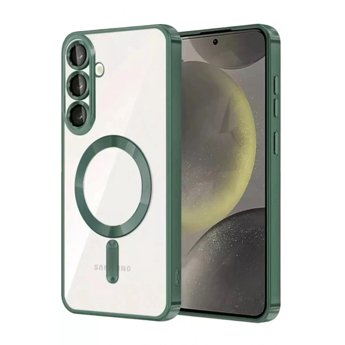 Durukar®  Samsung Galaxy A37 5G Kross Magneticsafe Kapak - Koyu Yeşil