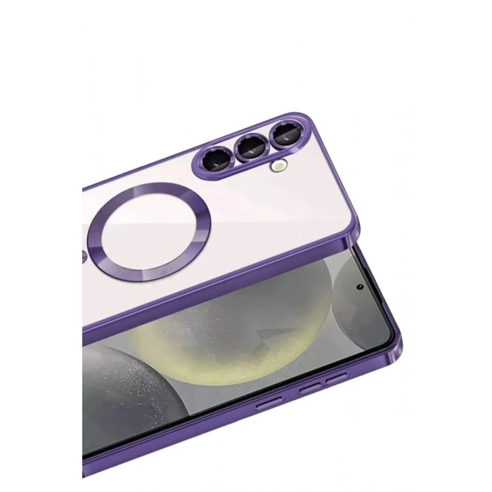 Durukar®  Samsung Galaxy A37 5G Kross Magneticsafe Kapak - Mor