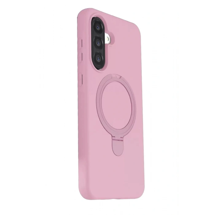 Durukar®  Samsung Galaxy A37 5G Regal Magsafe Standlı Kapak - Açık Pembe