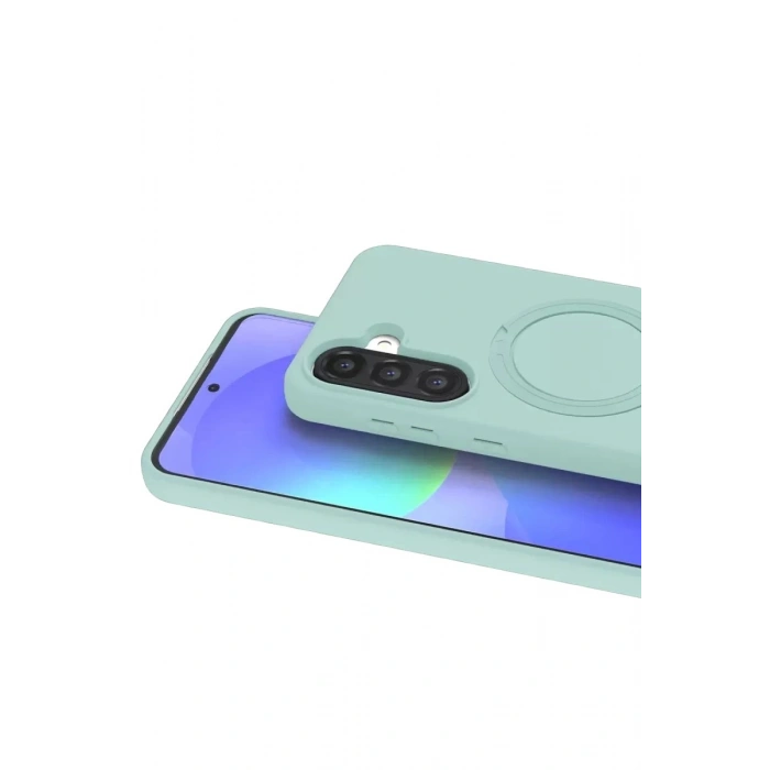 Durukar®  Samsung Galaxy A37 5G Regal Magsafe Standlı Kapak - Su Yeşili