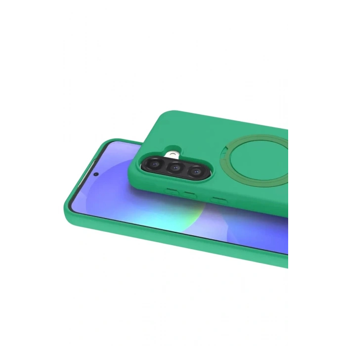 Durukar®  Samsung Galaxy A37 5G Regal Magsafe Standlı Kapak - Yeşil