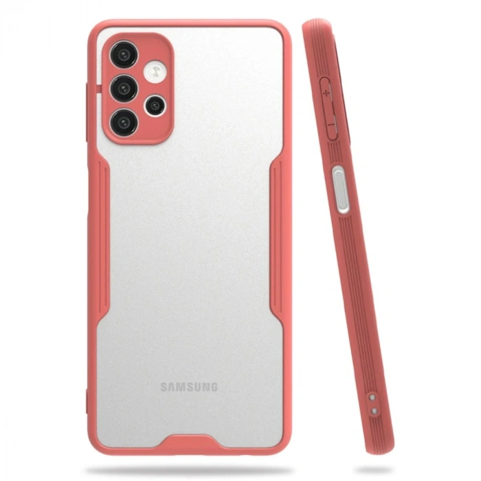 Durukar®  Samsung Galaxy A52 Kılıf Platin Silikon - Pembe