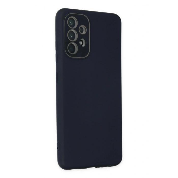 Durukar®  Samsung Galaxy A53 5G Kılıf Lansman Glass Kapak - Lacivert