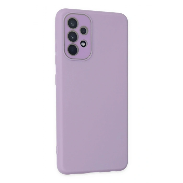 Durukar®  Samsung Galaxy A53 5G Kılıf Lansman Glass Kapak - Lila