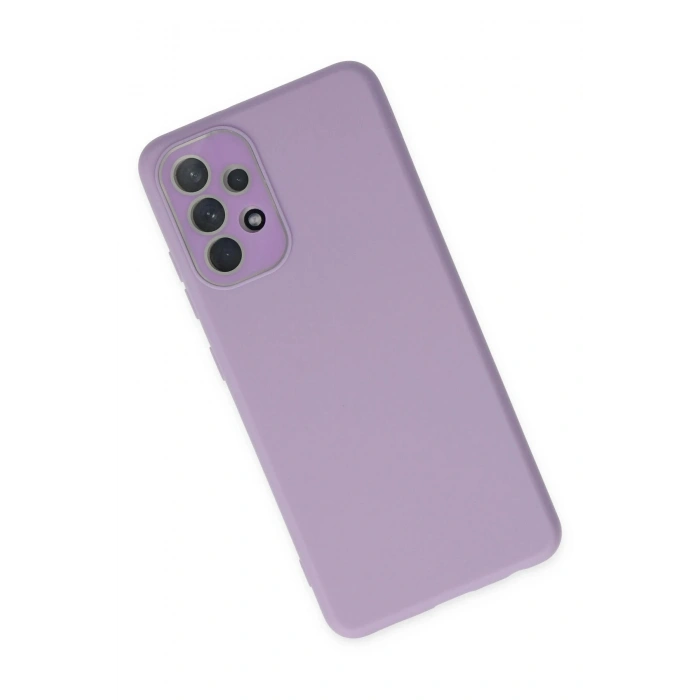 Durukar®  Samsung Galaxy A53 5G Kılıf Lansman Glass Kapak - Lila