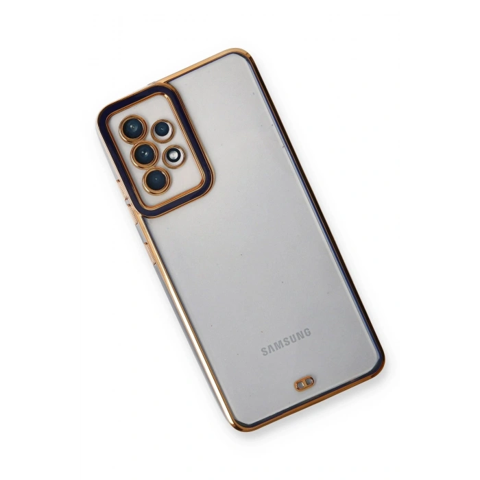 Durukar®  Samsung Galaxy A53 5G Kılıf Liva Lens Silikon - Mavi