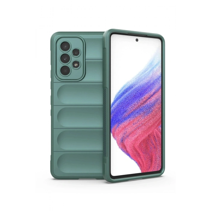 Durukar®  Samsung Galaxy A53 5G Kılıf Optimum Silikon - Koyu Yeşil