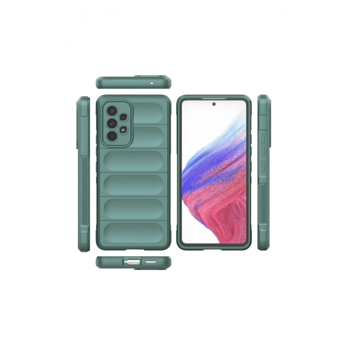 Durukar®  Samsung Galaxy A53 5G Kılıf Optimum Silikon - Koyu Yeşil