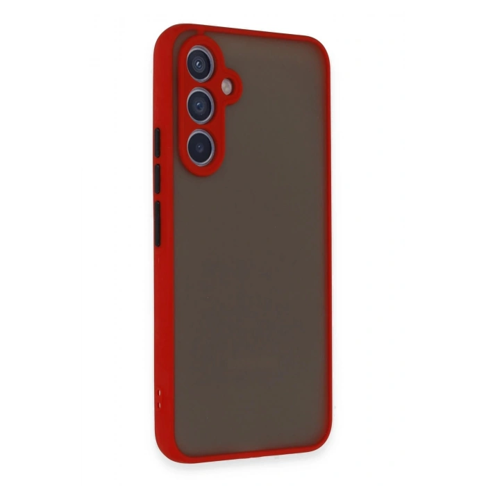Durukar®  Samsung Galaxy A54 5G Kılıf Montreal Silikon Kapak - Kırmızı