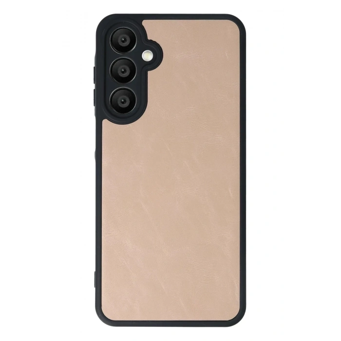 Durukar®  Samsung Galaxy A56 Kılıf Aras Deri Kapak - Pudra