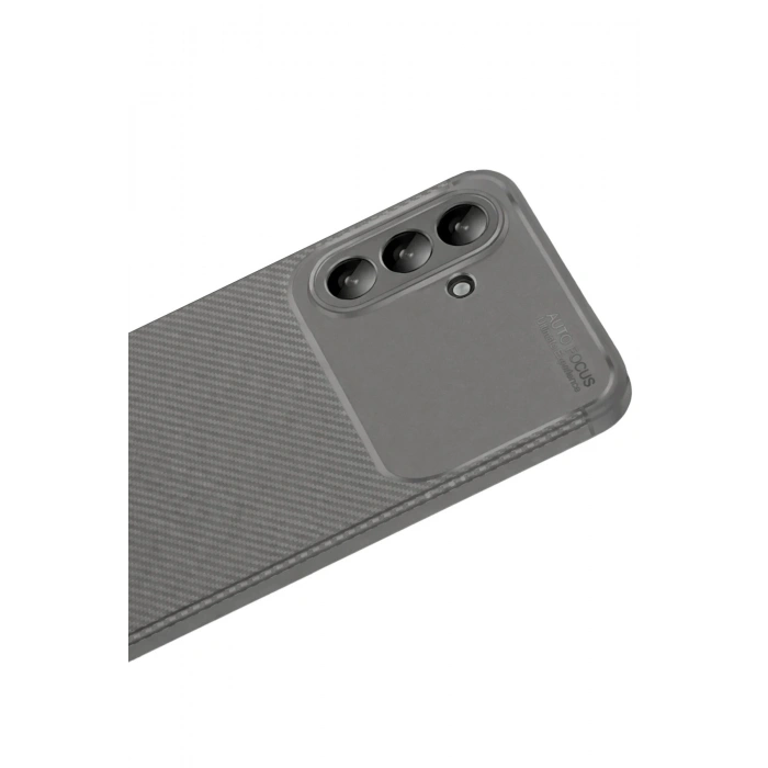 Durukar®  Samsung Galaxy A56 Kılıf Auto Focus Karbon Kapak - Gri