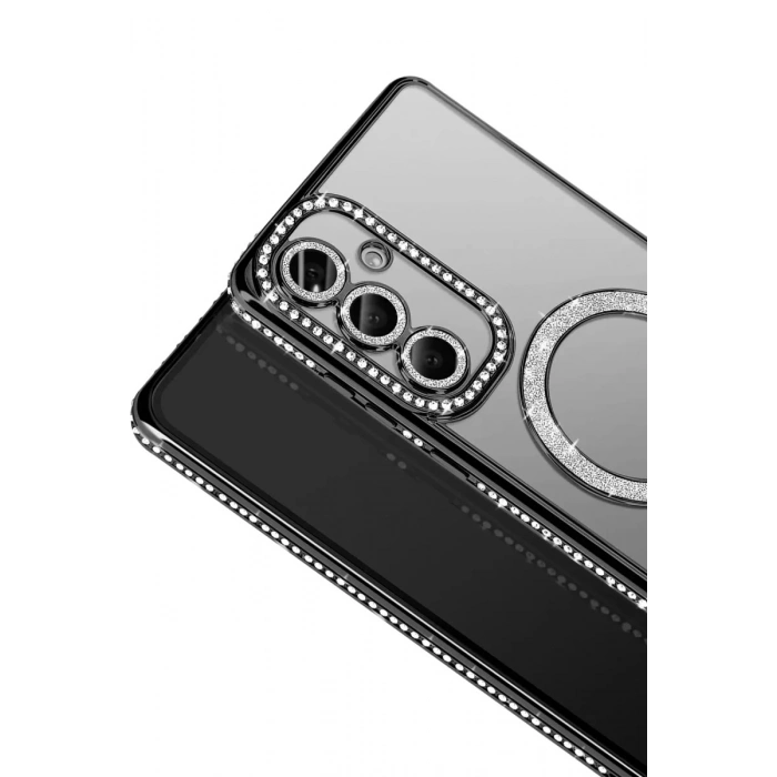 Durukar®  Samsung Galaxy A57 5G Joke Simli Magneticsafe Kılıf - Siyah