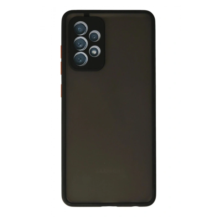 Durukar®  Samsung Galaxy A72 Kılıf Montreal Silikon Kapak - Siyah