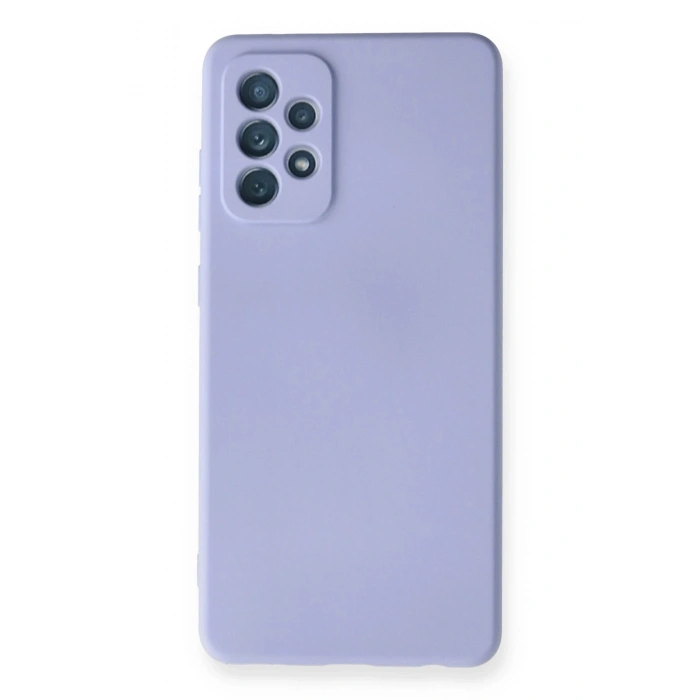 Durukar®  Samsung Galaxy A72 Kılıf Nano içi Kadife Silikon - Lila