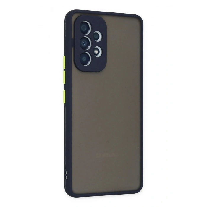 Durukar®  Samsung Galaxy A73 5G Kılıf Montreal Silikon Kapak - Lacivert
