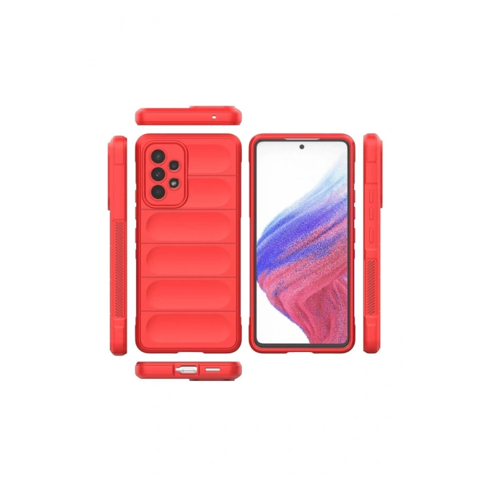 Durukar®  Samsung Galaxy A73 5G Kılıf Optimum Silikon - Kırmızı