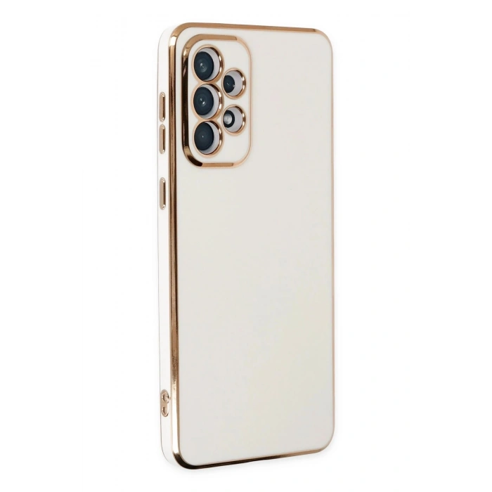Durukar®  Samsung Galaxy A73 5G Kılıf Volet Silikon - Beyaz