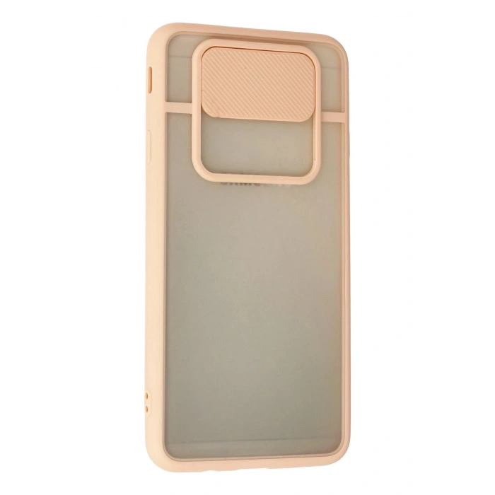 Durukar®  Samsung Galaxy J7 Prime Kılıf Palm Buzlu Kamera Sürgülü Silikon - Pembe