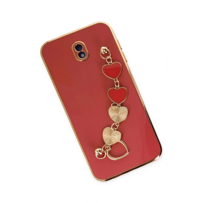 Durukar®  Samsung Galaxy J7 Pro / J730 Kılıf Esila Silikon - Kırmızı
