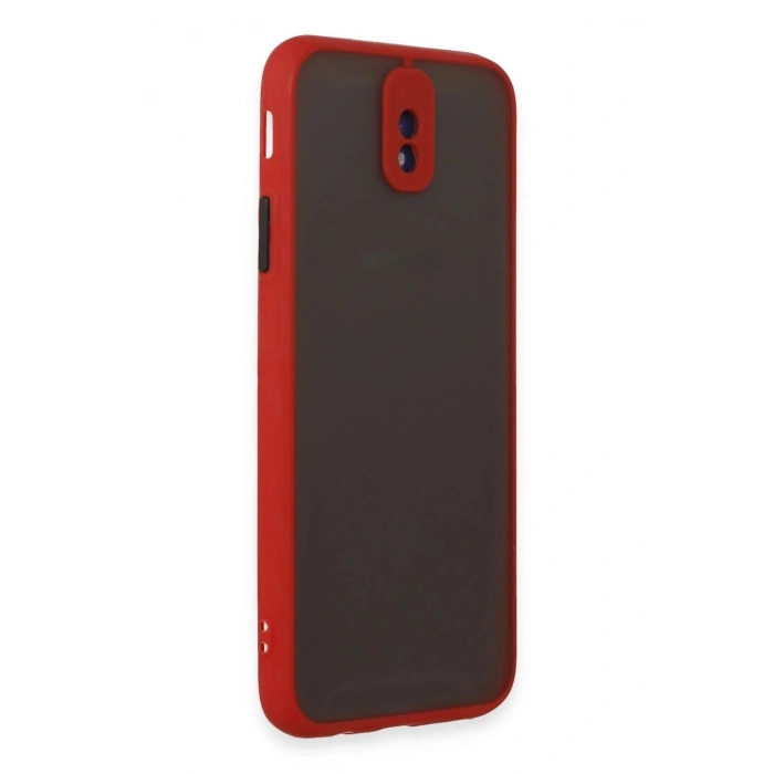 Durukar®  Samsung Galaxy J7 Pro / J730 Kılıf Montreal Silikon Kapak - Kırmızı