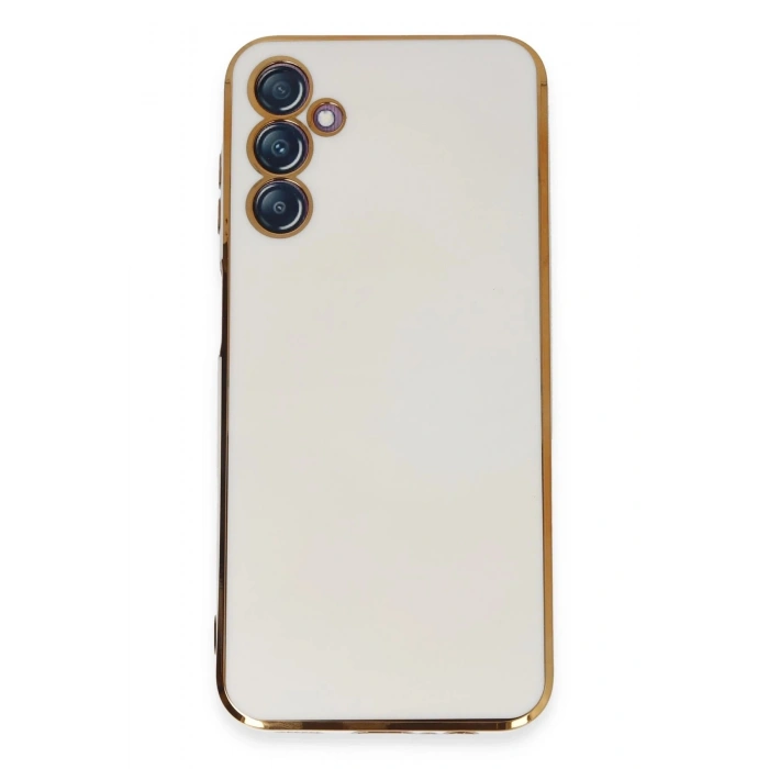 Durukar®  Samsung Galaxy M14 5G Kılıf Volet Silikon - Beyaz