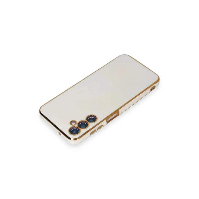 Durukar®  Samsung Galaxy M14 5G Kılıf Volet Silikon - Beyaz