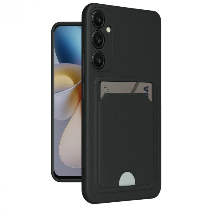 Durukar®  Samsung Galaxy M15 Kelvin Kartvizitli Silikon - Siyah