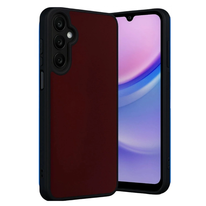 Durukar®  Samsung Galaxy M15 Kılıf Aras Deri Kapak - Bordo