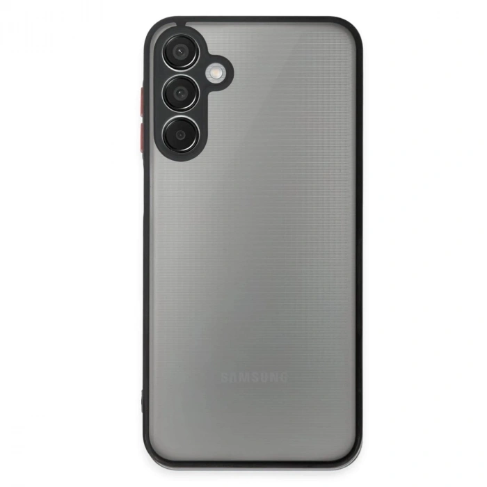 Durukar®  Samsung Galaxy M15 Kılıf Montreal Silikon Kapak - Siyah