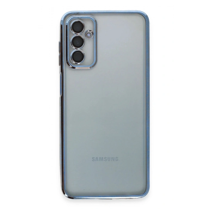 Durukar®  Samsung Galaxy M23 Kılıf  Lensli Silikon - Açık Mavi