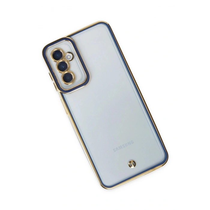 Durukar®  Samsung Galaxy M23 Kılıf Liva Lens Silikon - Mavi