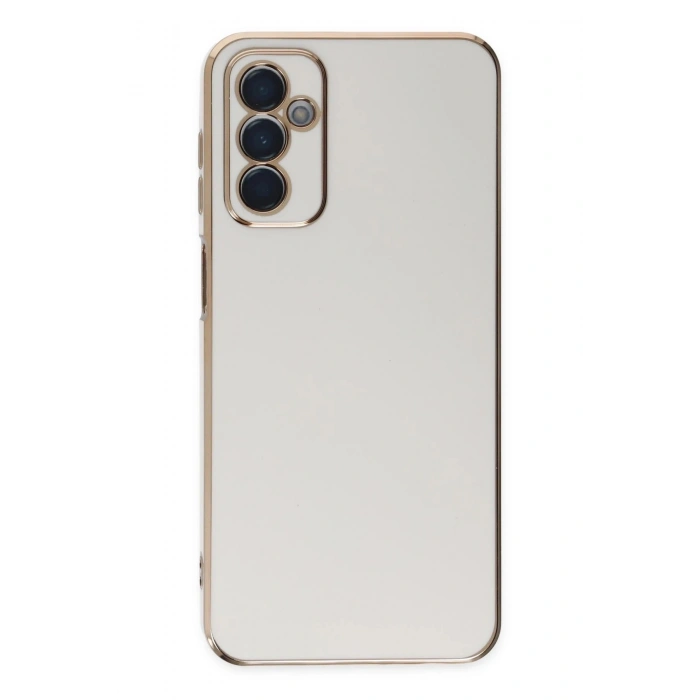 Durukar®  Samsung Galaxy M23 Kılıf Volet Silikon - Beyaz