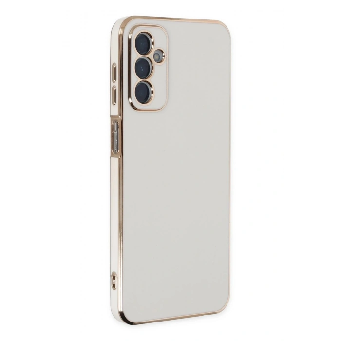Durukar®  Samsung Galaxy M23 Kılıf Volet Silikon - Beyaz