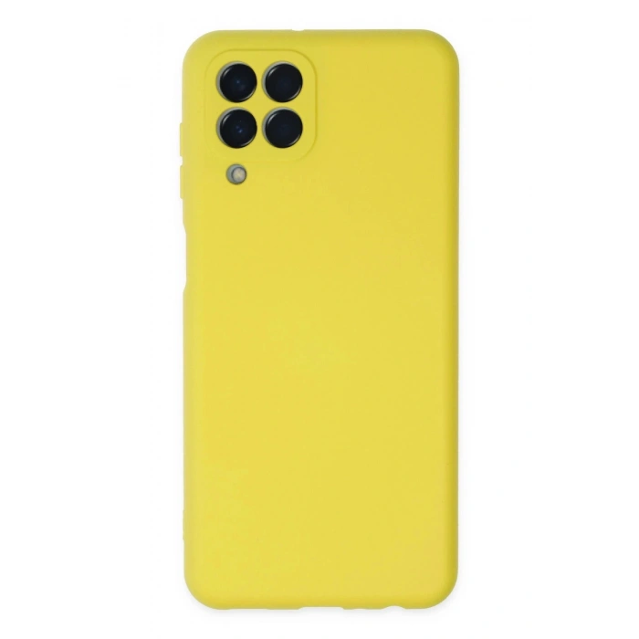 Durukar®  Samsung Galaxy M33 Kılıf Nano içi Kadife Silikon - Sarı
