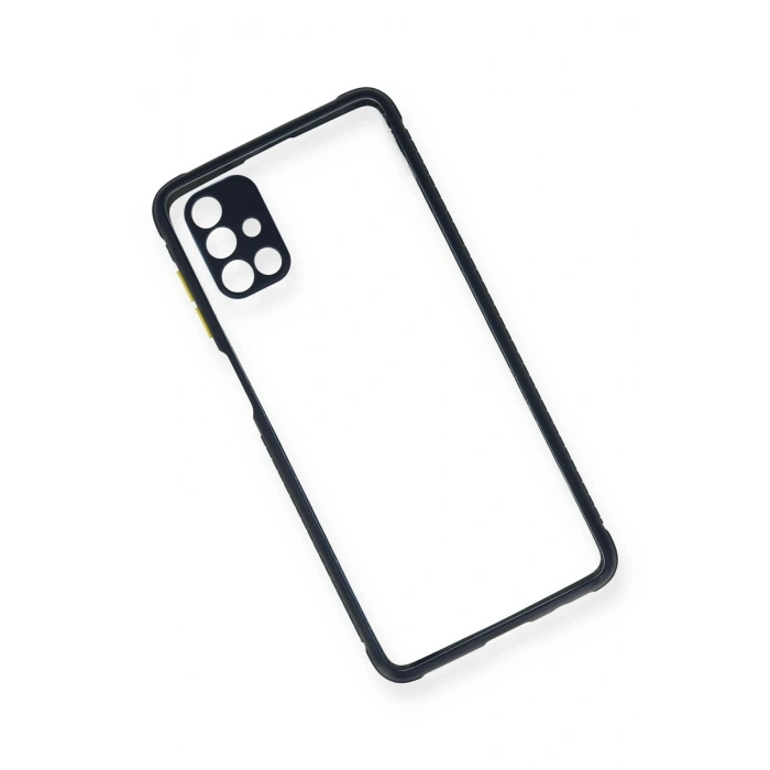 Durukar®  Samsung Galaxy M51 Kılıf Miami Şeffaf Silikon - Lacivert