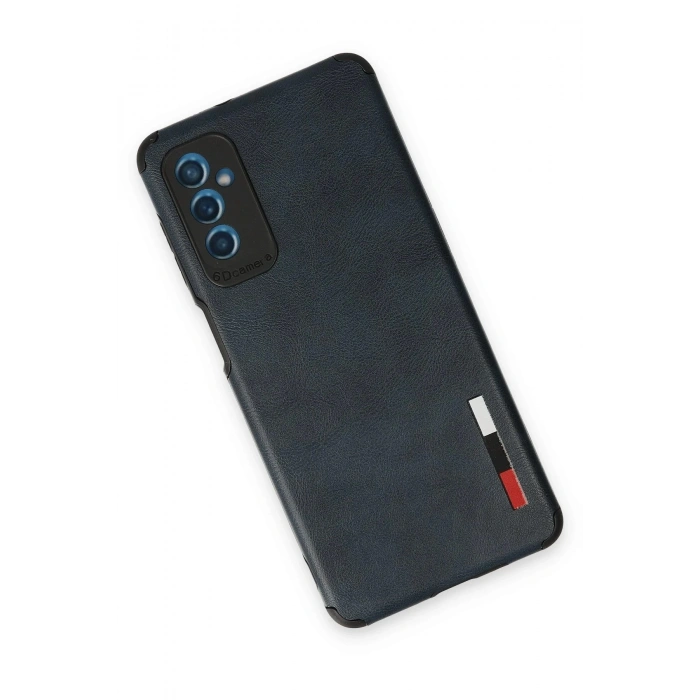 Durukar®  Samsung Galaxy M52 5G Kılıf Loop Deri Silikon - Lacivert