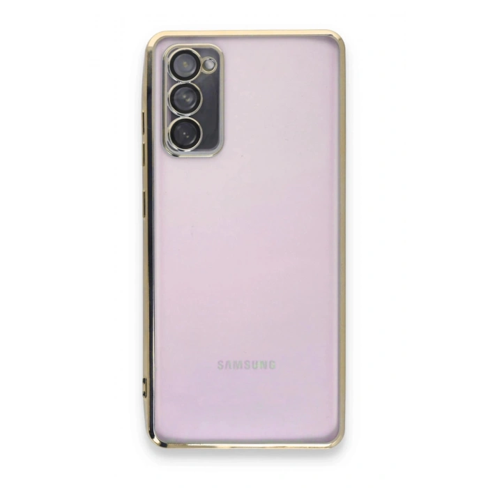 Durukar®  Samsung Galaxy S20 FE Kılıf  Lensli Silikon - Gold